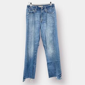 Madewell The Perfect Summer Jeans Size 26  High Waist Raw Hem